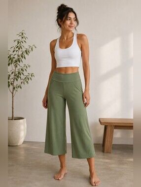 Patagonia Stem Gem Rock Crop Pants Green Womans Large